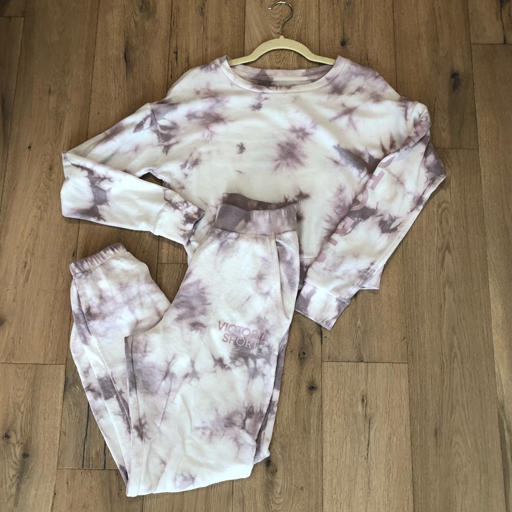 Purple Tie Dye Sweatsuit Set - Victoria’s Sport